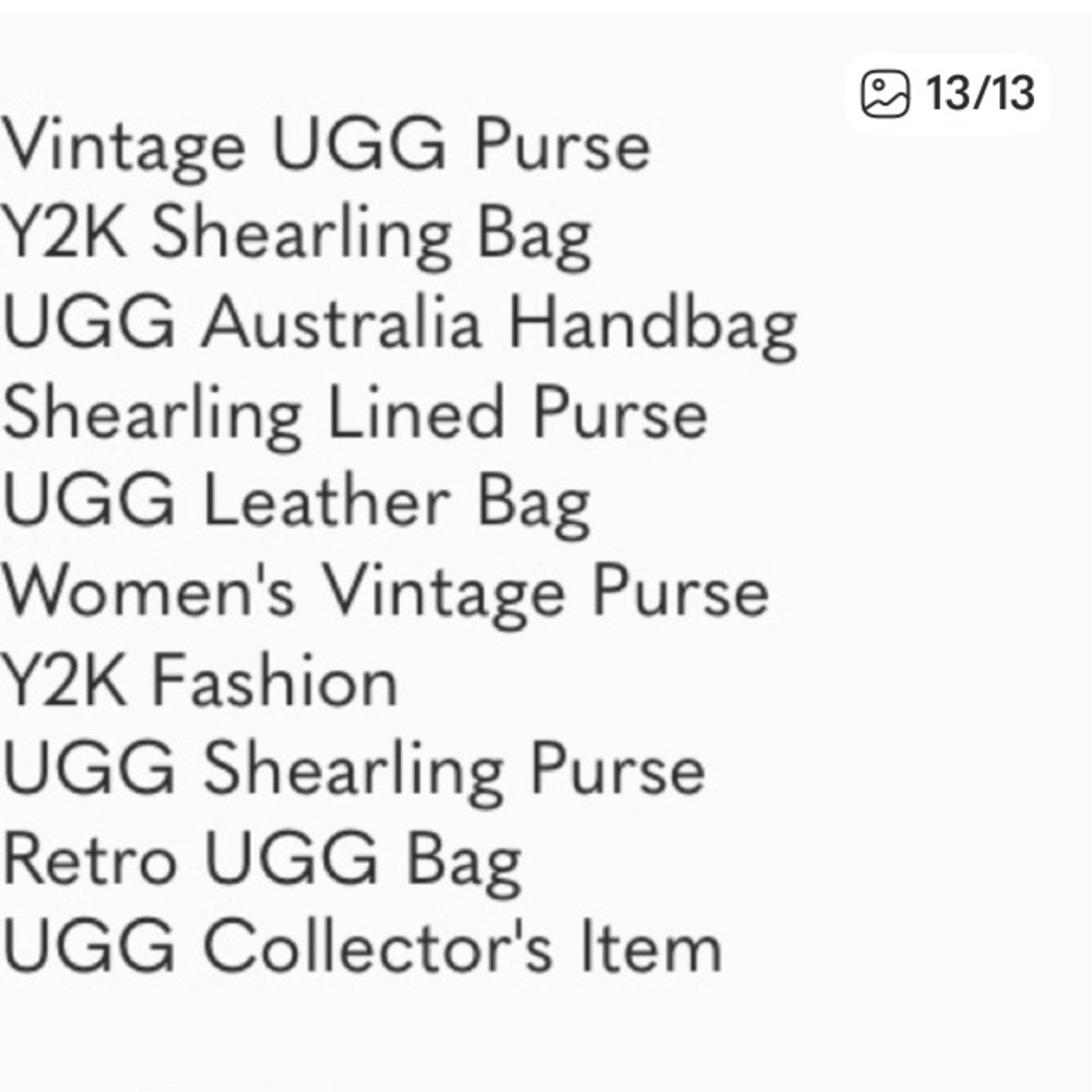 UGG Australia Purse Brown Leather Shearling Slimline - Picture 12 of 12
